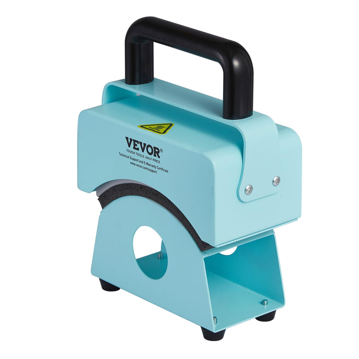 VEVOR Hat Press Machine, Mini Hat Heat Press for Caps with Integrated Control Panel, Cap Heat Press Machine with 5.9x3.15 inch Curved Heating Plate, Safety Base, and Glove, Automatic Shut-Off, Green VEVOR