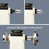 DEEFIINE Woodworking Lathe Headstock Spindle Adapter Convert 1-1/4''×8TPI to 1''×8TPI Thread Chuck Insert Adapter Turning Tool Accessories DEEFIINE