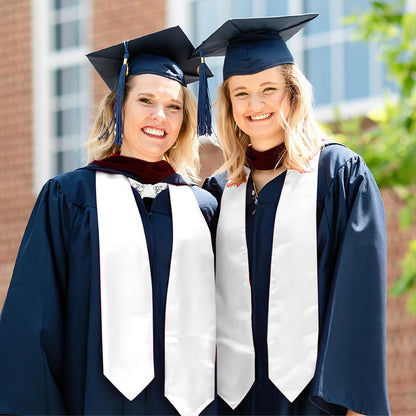 Graduation Stole Class of 2025 White Stoles for Graduation 2025 Graduation Sash Unisex Adult Plain Graduation Stole Graduation Honor Stole Sash Graduation Senior Sash 70”for Graduation Party Gifts