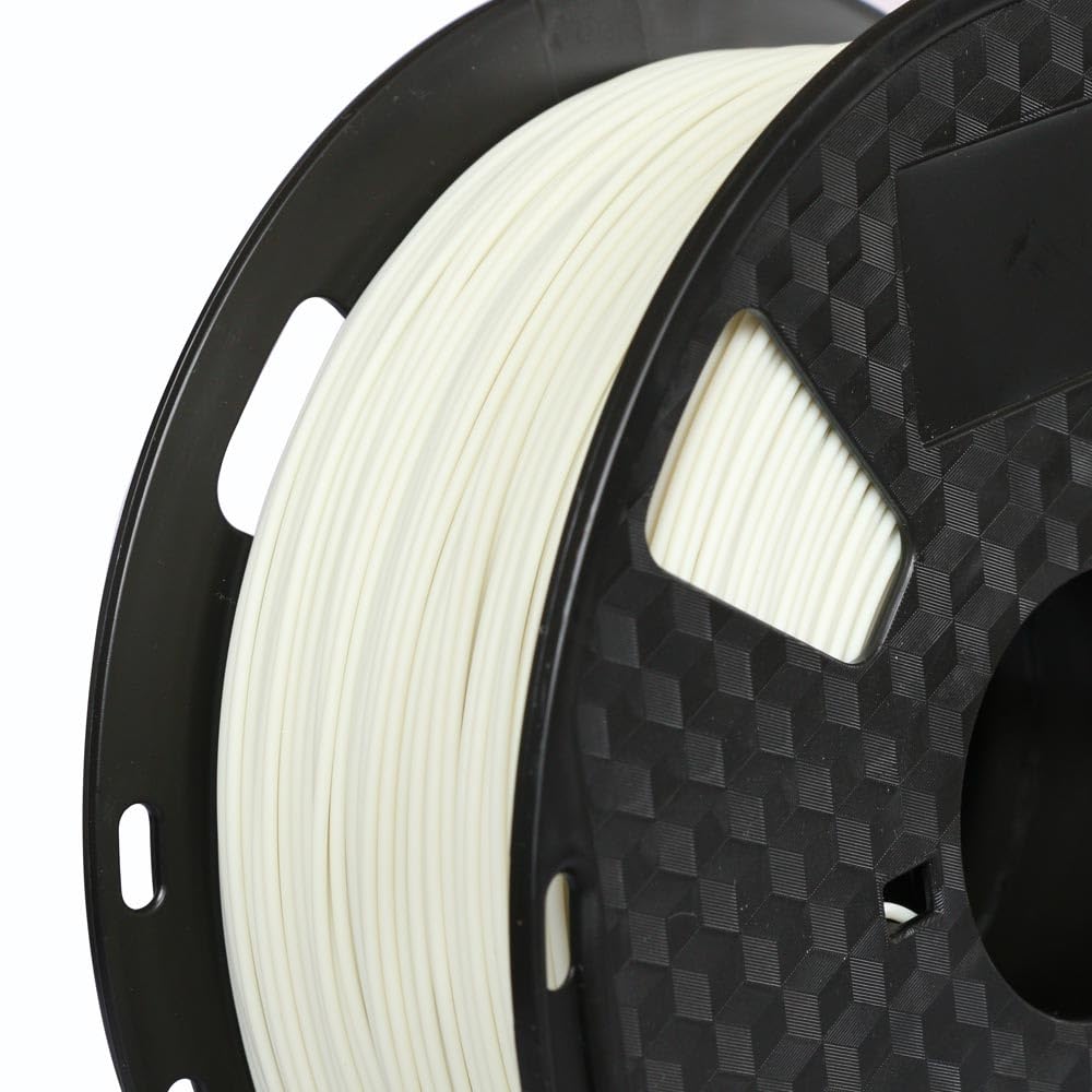 CC3D PLA Max Bone White PLA Filament 1.75 mm 1KG 3D Printer Filament 2.2LBS 3D Printing Material Stronger Pro Plus + Filament Ivory White Bone Color CC3D