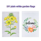 Blank Sublimation Garden Flag 12" x 18" DIY Lawn Flags Polyester Outdoor Single-sided Flag with Free Anti-Wind Clip and Stopper Yard Flag for Garden Or Yard Decoration（ 10 Pack） XZJMY