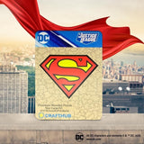 Crafthub DC Wooden Puzzles for Adults – A3 Size with 127 Pieces Wood Puzzles – Superman Logo – Jigsaw Puzzles with Unique Shapes – 10.8" x 14.3" CRAFTHUB