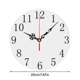 Sublimation Blank Wall Clock - 7.9" Wood Wall Clocks Silent Non-Ticking Decorative Wall Clock Battery Operated Clock Wyleaves