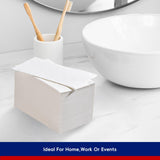 100 Pack Paper Napkins Guest Towels Disposable Premium Quality 3-ply Dinner Napkins Disposable Soft, Absorbent, Party Napkins Wedding Napkins for Kitchen, Parties, Dinners or Events（white) JOLLY CHEF