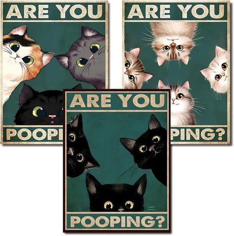 ARPADAMO 3 Pack Diamond Kits for Adults,5D Funny Cat Dog Diamond Painting DIY Diamond Art Cute Kittens Diamond Painting Art Kit,Round Full Drill Diamonds, Diamond Art Kit for Home Decor-12x16inch ARPADAMO