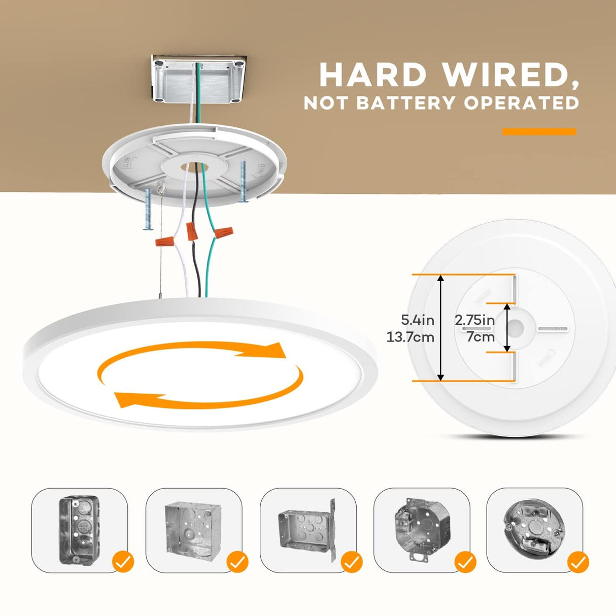 BLNAN Dimmable LED Flush Mount Ceiling Light Fixture with Remote Control, 12Inch 24W 3000K-6500K Light Color Adjustable, Modern Ultra-Thin Ceiling Lamp for Bedroom Kitchen, Wired BLNAN