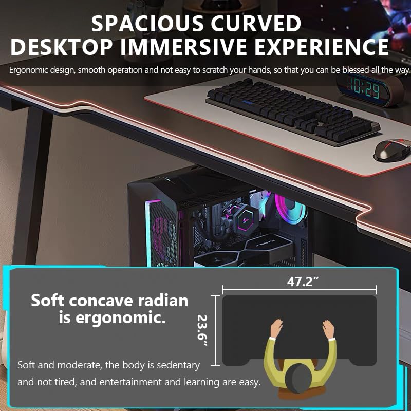 XUEGW Gaming Desk Computer Writing Table Student Art Modren Simple Style PC Wood Suitable Portable Desk for Home, Office (31.4 * 19.6) XUEGW