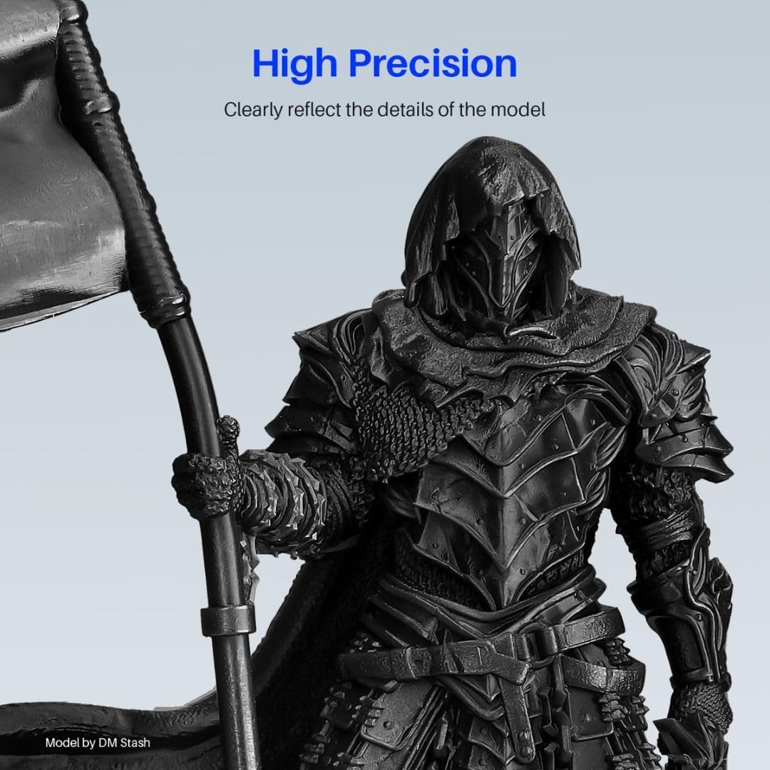 ELEGOO Tough Resin 3D Printer Resin with High Hardness, Low Viscosity, Low Shrinkage, Compatible with MSLA/LCD/DLP 3D Printers, Black 1000g ELEGOO