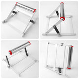 2pcs Adjustable Cutting Machine Support Frame, Foldable Height Adjustable Cutting Machine Table Saw Stand, Height Adjustable Range 2.17-5.31 Inch PEUTIER