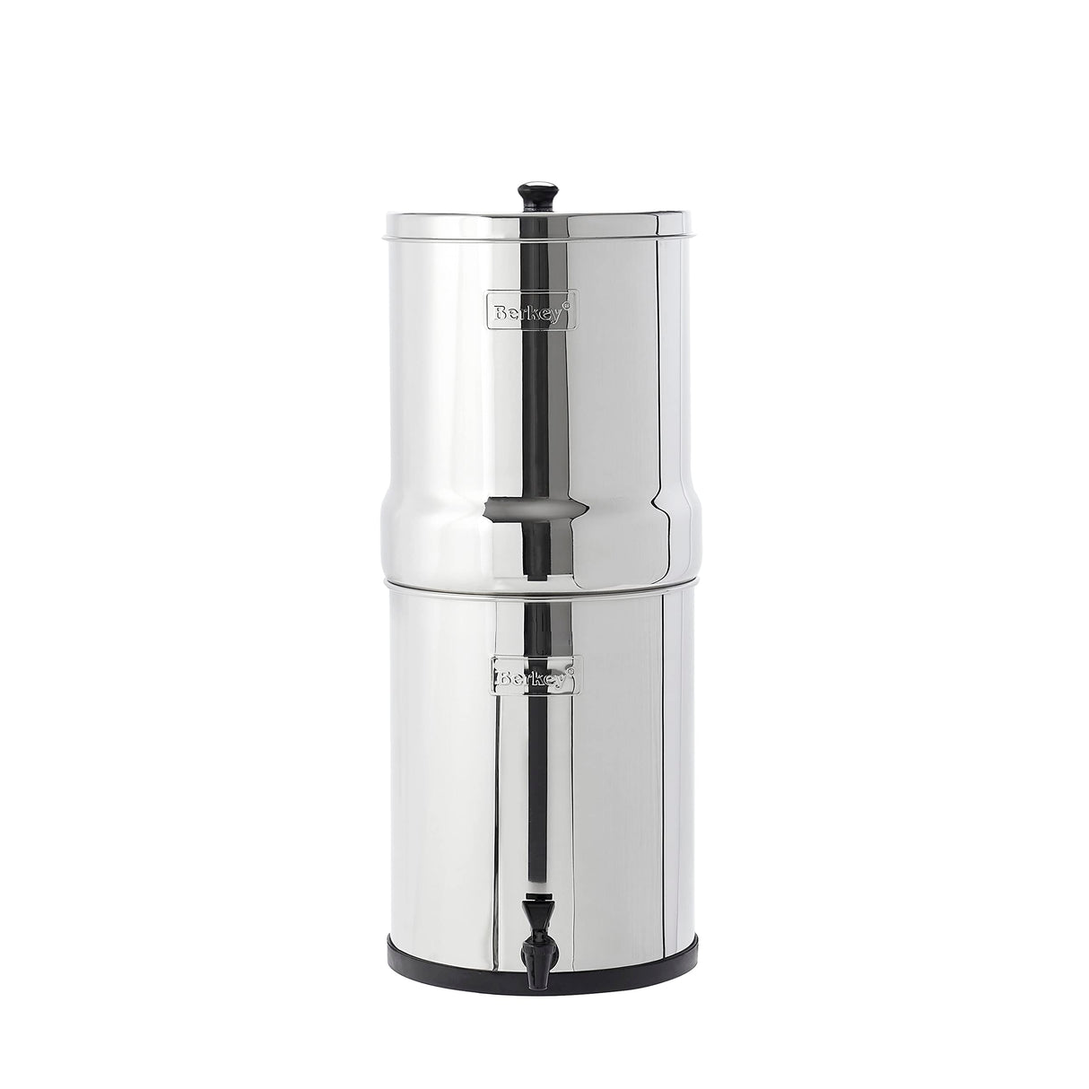 Royal Berkey Gravity-Fed Stainless Steel Countertop Water Filter System 3.25 Gallon with 2 Authentic Black Berkey Elements BB9-2 Filters Berkey