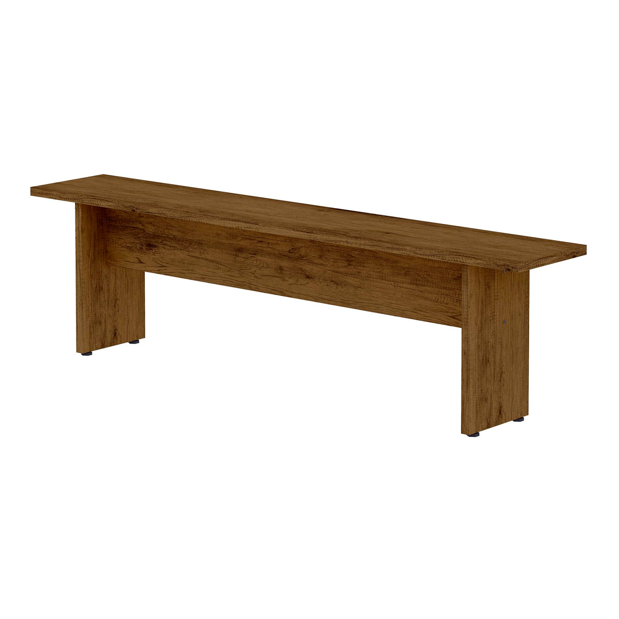 Manhattan Comfort Nomad Mid Century Modern Rustic Kitchen Dining Room Bench, 67.91", Nature Manhattan Comfort