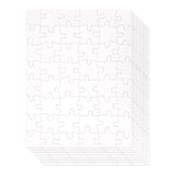 Juvale 36 Pack Blank Puzzles to Draw On, 8.5x11 Make Your Own Jigsaw Puzzle for Kids DIY Crafts, Arts Projects (48 Pieces Each) Juvale