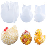 LET’S Resin 3pcs Animal Resin Molds, Large 3D Chicken & Duck Resin Molds Silicone, Flexible Effortless Demoldable Epoxy Molds for Resin Casting, Soap, Candle, Flowers Preservation, Chicken Decor LET'S RESIN