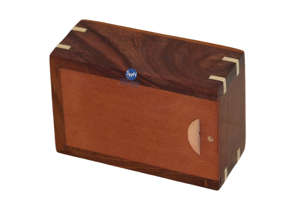 Solid Wood Handicrafts Paw Print Pet Memorial Keepsake Cremation Urns for Ashes Pet Urn Wood Keepsake Box Urns for Cat Dogs Ashes | Cat Memorials Solid Wood Handicrafts