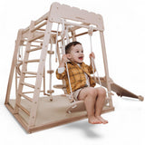 Woodandhearts Indoor Playground, Made in EU Jungle Gym for Kids Ages 1-4, Toddler Jungle Gym, Kids Playground, Jungle Gym for Kids Ages 1-4, Toddler Jungle Gym, Montessori Play Gym Wood And Hearts