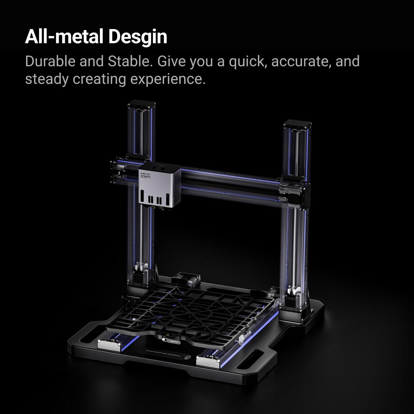 Snapmaker Artisan 3D Printer Dual Extrusion,FDM 3D Printer Industrial-Grade Linear Rails Auto Bed Leveling,15.75"x15.75"x15.75" Large Printing Size,All Metal Design with 7" Touchscreen - WoodArtSupply