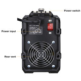 DEKOPRO 110/220V MMA Welder,160A ARC Welder Machine IGBT Digital Display LCD Hot Start Welder with Electrode Holder,Work Clamp, Input Power Adapter Cable and Brush DEKOPRO