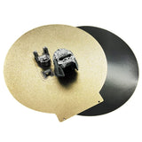 Round 120mm in Diameter Flexible Spring Steel Platform Magnetic Build Plate【Textured Double Sided PEI Sheet】for Monoprice Mini Delta v2 3D Printer G-Hubble