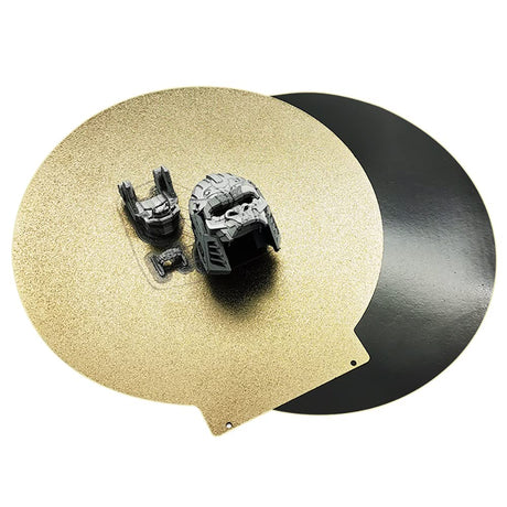 Round 120mm in Diameter Flexible Spring Steel Platform Magnetic Build Plate【Textured Double Sided PEI Sheet】for Monoprice Mini Delta v2 3D Printer G-Hubble