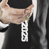 LUOZZY 30 PCS 2025 Sublimation Keychain Blanks for DIY Crafts Heat Transfer Sublimation 2025 Keychain Customized Key Ring for 2025 New Year Graduation LUOZZY