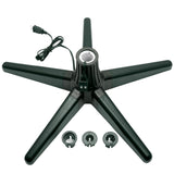 Stephan Roberts Rotating Christmas Tree Stand with 360° Rotation, 5 Legs, 3 Power Outlets, 3 Adjustable Size Attachments, 3-Setting Switch – Stable & Durable Holiday Tree Base (Green) Stephan Roberts
