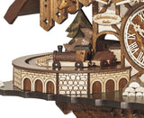 Engstler Quartz Cuckoo Clock Black Forest House with Music, Dancers and Moving Train EN 48710 QMT Engstler