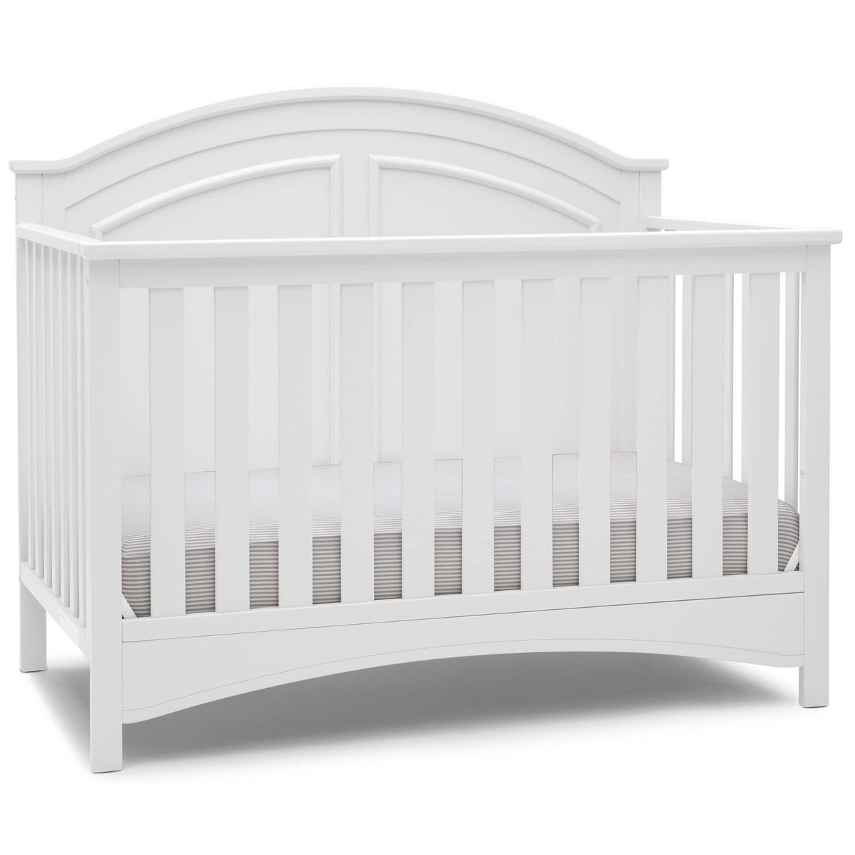Delta Children Perry 6-in-1 Convertible Crib - Greenguard Gold Certified, Bianca White Delta Children
