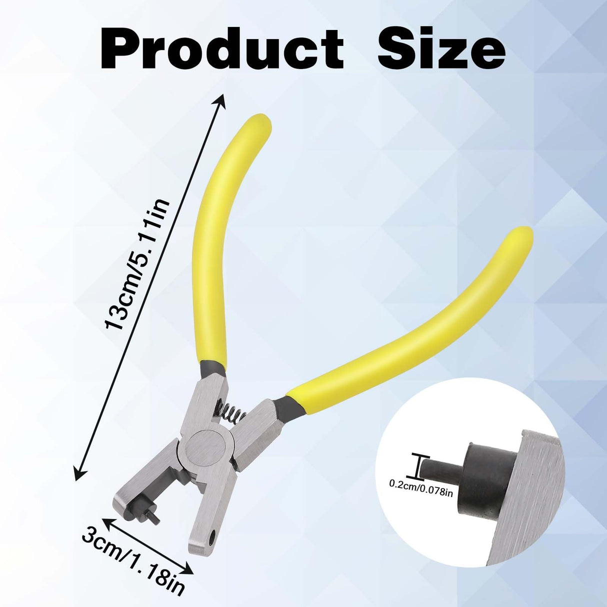 Watch Band Leather Hole Punch Plier Universal 2.0mm Shoe Strap Hole Puncher Wrist Belt Punch Hole Tool Puncher Pliers Repair Tools Suitable for Belts, Shoes, Fabric, DIY Crafts Projects, Dog Collars salbsever