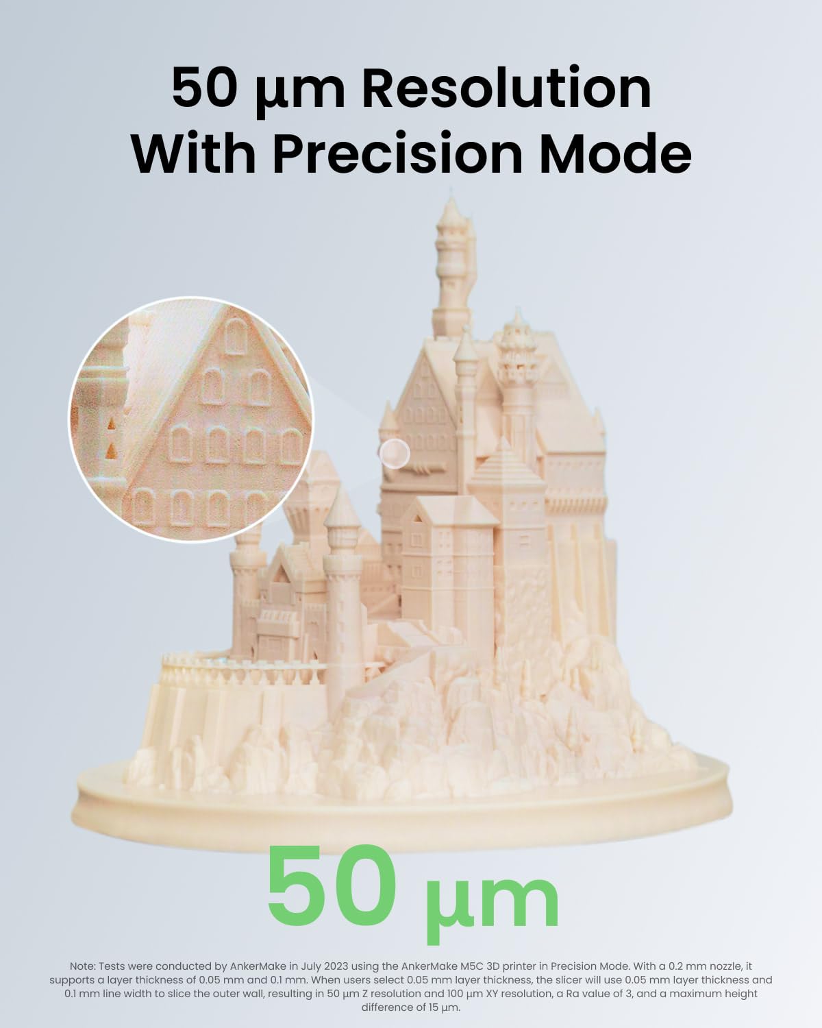 AnkerMake M5C 3D Printer, 500 mm/s High-Speed Printing, All-Metal Hotend, Supports 300℃ Printing, Control via Multi-Device, Intuitive, 7×7 Auto-Leveling, 220×220×250 mm Print Volume - WoodArtSupply