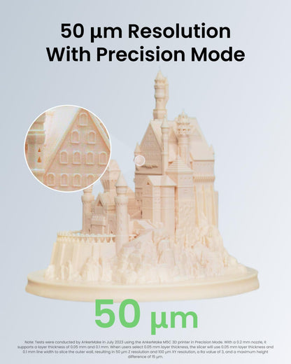 AnkerMake M5C 3D Printer, 500 mm/s High-Speed Printing, All-Metal Hotend, Supports 300℃ Printing, Control via Multi-Device, Intuitive, 7×7 Auto-Leveling, 220×220×250 mm Print Volume - WoodArtSupply