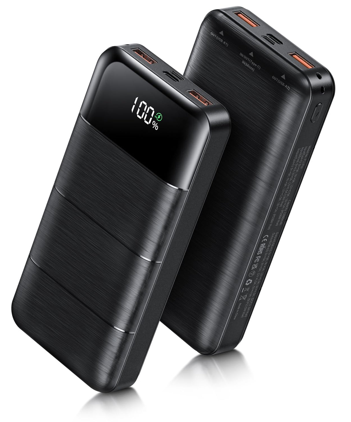 LOVELEDI Power-Bank-Portable-Charger - 32000mAh Power Bank Output PD 30W and QC4.0 Fast Charger Portable Charger with Built-in LED Display Compatible with Smartphones and All USB Devices (Black) LOVELEDI
