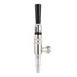 MRbrew Stout Beer Coffee Faucet, 304 Grade Stainless Steel Beer Tap Nitrogen Keg Draft Faucet, Homebrew Cold Brew Kegerator Beer Tower Tap with Standard Black Plastic Tap Handle MRbrew