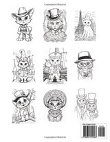 Cats In Hats Coloring Book WoodArtSupply