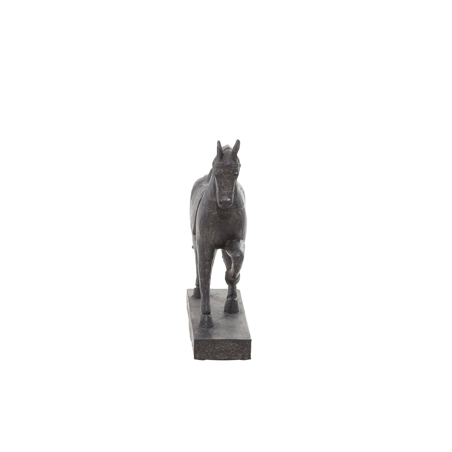 Deco 79 Polystone Horse Decorative Sculpture Home Decor Statue, Accent Figurine 9" x 3" x 9", Brown