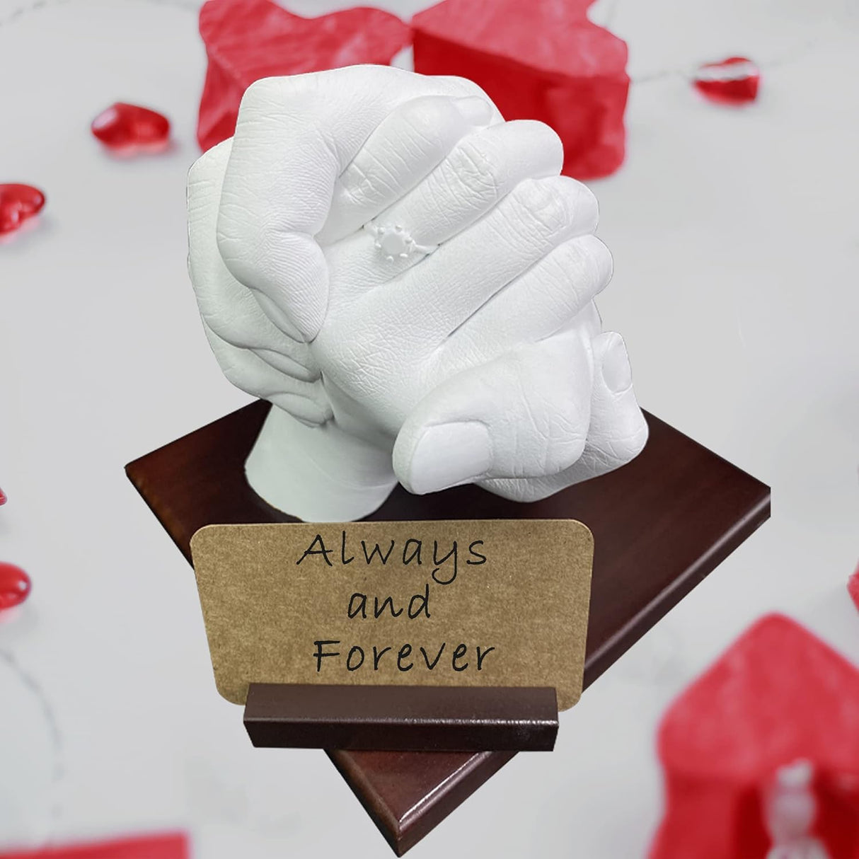 Hand Casting Kit Couples | Keepsake Hand Mold kit Couples for Holiday Activities, with Base & Card Stand Molding Kits for Adults, Wedding, Friends, Plaster Hand Mold Casting Kit Godora