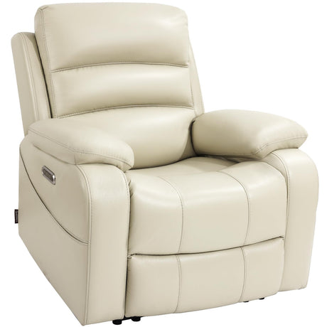 EONIX Real Zero Clearance Wall Hugger Recliners, Power RV Recliner Chairs for Small Spaces, Dual Motor Home Theater Recliners with Massage and Heat, SXXY003992, Cream White EONIX