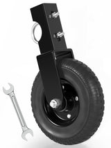 DOZAWA Gate Wheel for Metal Tube Gate, 8" Heavy Duty Casters for Metal Swing Gates 400lbs Capacity, Under Mount Sliding Gate Rollers for Farm Fence - 1 Pack DOZAWA