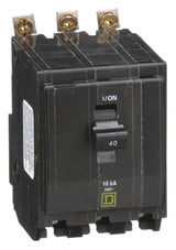 Square D Bolt On Circuit Breaker, 40 Amps, Number of Poles: 3, 240VAC AC Voltage Rating Square D