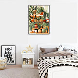 LWZAYS Green Plant Paint by Number Kit for Adults Canvas, Green Plant Adult Paint by Number Kits, Potted Simple Paint by Numbers Art Craft Kits for Gift Decor - 12x16Inch LWZAYS