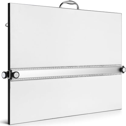 Affrolling Portable Drafting Board Drawing Board for Artists Designers Easily Adjustable Drafting Table with Ruler and Parallel Motion Bar Architecture Tool for Drawing Sketching Painting(18" X 24")