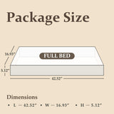 Fluest Full Bed Frame with Headboard and Footboard, Metal Full Bed Frame with Under Bed Storage, All-Metal Support System, No Box Spring Needed, Easy Assembly,Rustic Brown Fluest