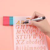 Zonon 8 Pieces Personalized Pencil Name Plate Blank Wooden Desk Sign with Marker Pen and English Letter Template Teacher Appreciation Presents for Classroom School Wood Decor Christmas Party Supplies Zonon