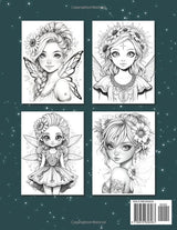 Sunflower Fairy Coloring Book: A Captivating Fantasy Adult Coloring Book - Enchanting Floral Fairies, Relaxing Nature Scenes, and Intricate Designs for Stress Relief Majosta