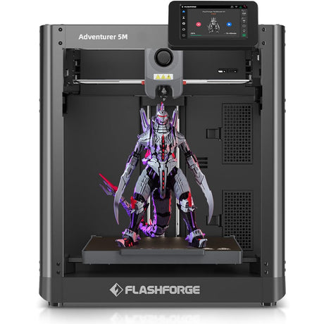 FLASHFORGE Adventurer 5M 3D Printer with Fully Auto Leveling System, Max 600mm/s High-Speed, 280℃ Quick-Detach Nozzle, CoreXY Structure for Superior Print Quality, Rookies & Experts Smart Choice FLASHFORGE