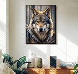 ACANDYL Wolf DIY Paint by Numbers Kit for Adults Beginner Paint by Number for Adults Canvas Painting by Number DIY Acrylic Oil Painting on Canvas Arts Craft Decoration 16x20 inch ACANDYL