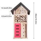 Insect Hotel Hanging Bee House Wooden Insect House, Natural Habitat for Beneficial Bees, Bugs, Butterflys, Ladybirds Garden Yard Home LWINGFLYER