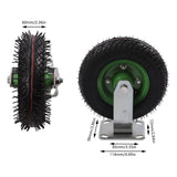 8” Pneumatic Caster Set, 4 Heavy Duty Air Tire Rubber Wheels Dual Bearing Pneumatic Swivel Casters Weight Capacity 220.46 lbs Ideal for Furniture, Tool Boxes, Light Machinery njxbrek