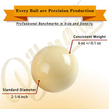 Billmart Premium Billiard Balls Pool Table Accessories 2-1/4" Regulation Size 16 Pool Balls Billiard Set Billmart