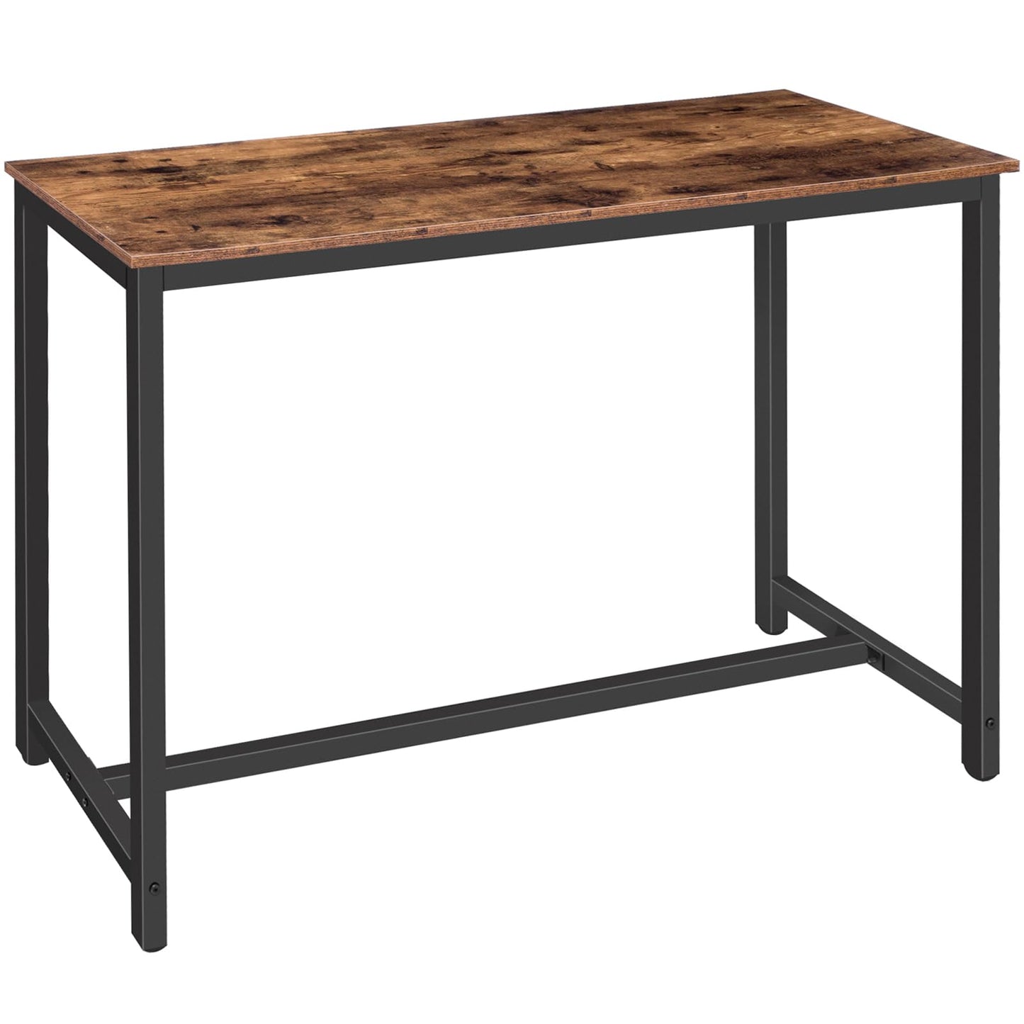 HOOBRO Rustic Brown Bar Table - 47.2” Industrial Counter Height Dining Table for Kitchen & Living Room