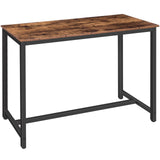HOOBRO Rustic Brown Bar Table - 47.2” Industrial Counter Height Dining Table for Kitchen & Living Room HOOBRO